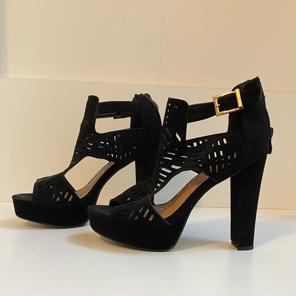 Black high heels